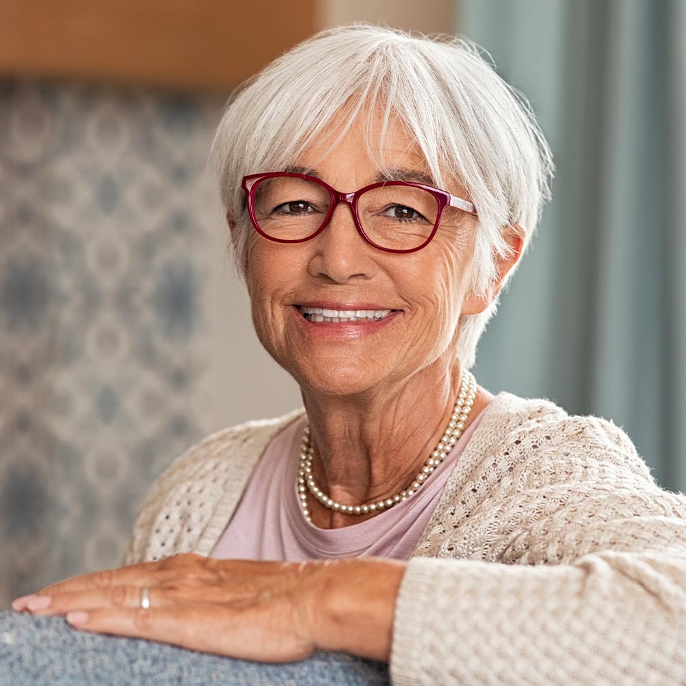 Woman smiling